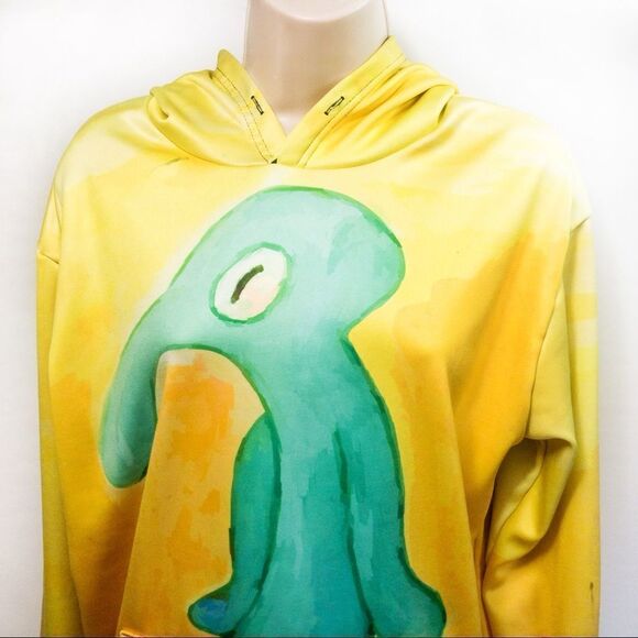 Mod Squidward Portrait Pullover Hoodie Sz XS - Picture 2 of 13